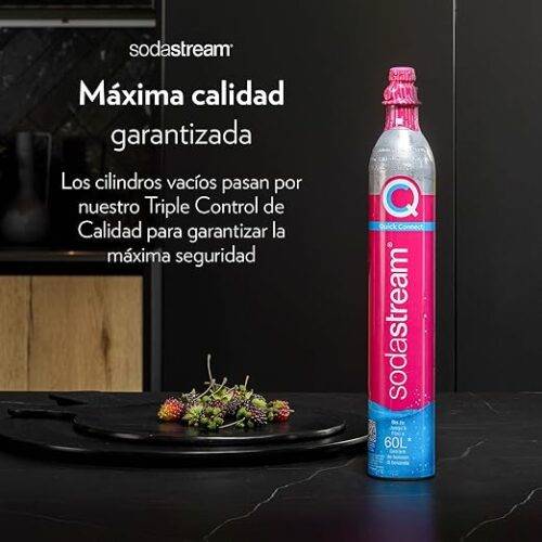 Cuida el planeta con el SodaStream Cilinder Gas Pink 60l: ¡Adiós a las botellas de plástico